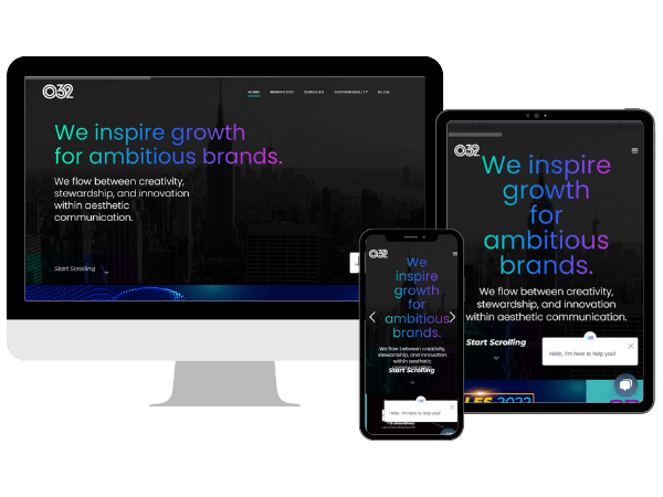Diseño Responsive para 032Global