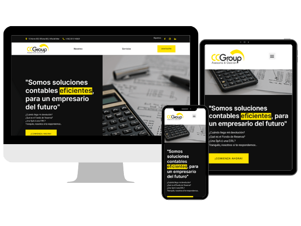 Diseño Responsive para CCGroup