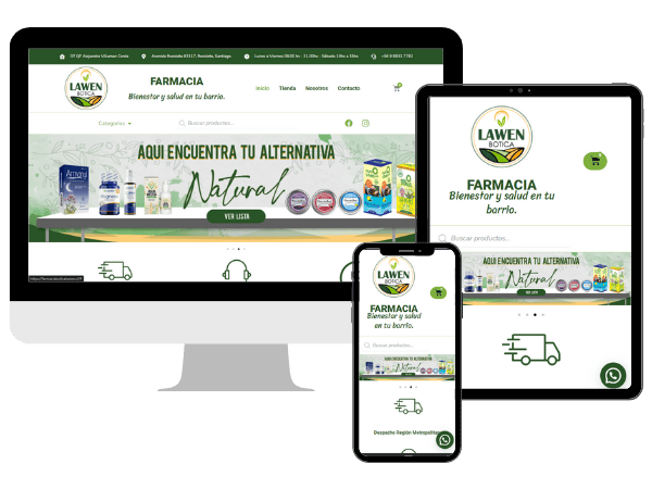 Diseño Responsive para Farmacia Lawen
