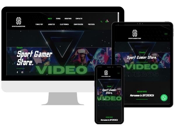 Diseño Responsive para Sport Gamer Store